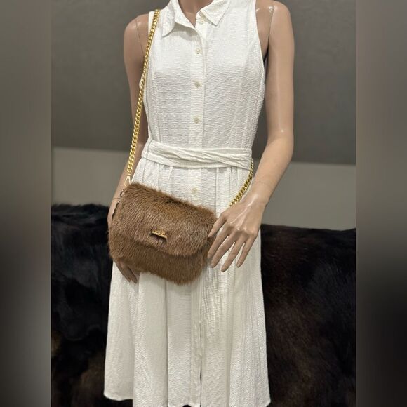 Handmade Natural Hair On Goat-hide Shoulder Bag, Goatskin Crossbody & Free Gift - Picture 8 of 16